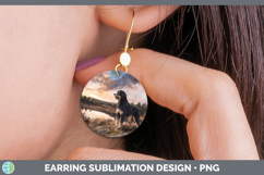 GorgeousDogs 04 Sunset Round Earrings design.