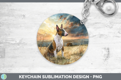 GorgeousDogs 04 Sunset Keychain design.