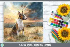 GorgeousDogs 04 Sunset Paper Backgrounds design.