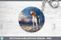 GorgeousDogs 04 Sunset Keychain design.