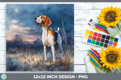 GorgeousDogs 04 Sunset Paper Backgrounds design.