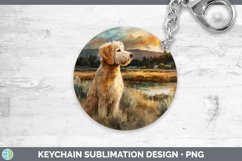 GorgeousDogs 04 Sunset Keychain design.