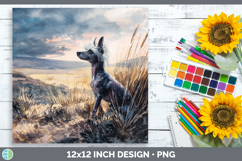 GorgeousDogs 04 Sunset Paper Backgrounds design.