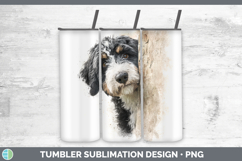 GorgeousDogs 04 Tree Peek Tumbler design.