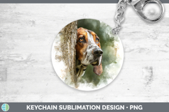 GorgeousDogs 04 Tree Peek Keychain design.