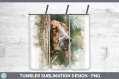 GorgeousDogs 04 Tree Peek Tumbler design.