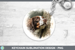 GorgeousDogs 04 Tree Peek Keychain design.