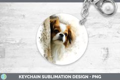 GorgeousDogs 04 Tree Peek Keychain design.