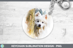 GorgeousDogs 04 Tree Peek Keychain design.