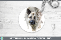 GorgeousDogs 04 Tree Peek Keychain design.