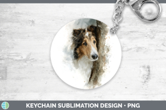GorgeousDogs 04 Tree Peek Keychain design.