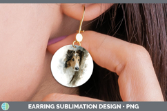 GorgeousDogs 04 Tree Peek Round Earrings design.