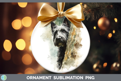 GorgeousDogs 04 Tree Peek Ornament design.