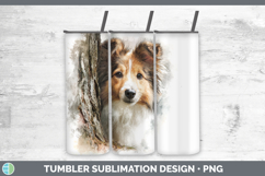 GorgeousDogs 04 Tree Peek Tumbler design.