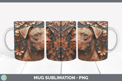 GorgeousDogs 05 Copper Relief Mug Wrap design.