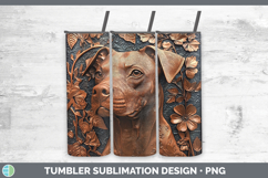 GorgeousDogs 05 Copper Relief Tumbler design.