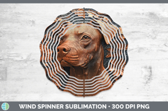 GorgeousDogs 05 Copper Relief Wind Spinner design.