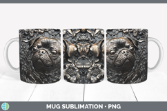 GorgeousDogs 05 Copper Relief Mug Wrap design.