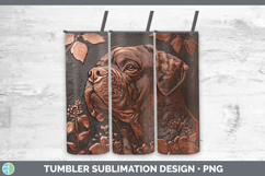 GorgeousDogs 05 Copper Relief Tumbler design.