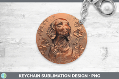 GorgeousDogs 05 Copper Relief Keychain design.