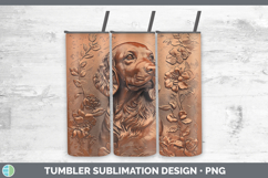 GorgeousDogs 05 Copper Relief Tumbler design.