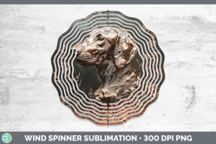 GorgeousDogs 05 Copper Relief Wind Spinner design.