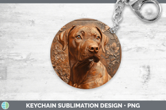 GorgeousDogs 05 Copper Relief Keychain design.