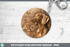 GorgeousDogs 05 Copper Relief Keychain design.