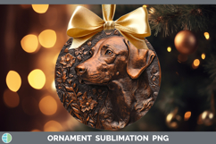 GorgeousDogs 05 Copper Relief Ornament design.