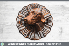 GorgeousDogs 05 Copper Relief Wind Spinner design.