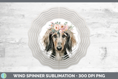 GorgeousDogs 05 Floral Crown Wind Spinner design.