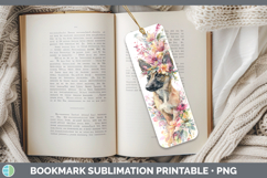 GorgeousDogs 05 Floral Crown Bookmark design.