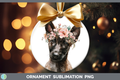 GorgeousDogs 05 Floral Crown Ornament design.