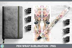 GorgeousDogs 05 Floral Crown Pen Wrap design.