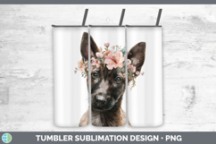 GorgeousDogs 05 Floral Crown Tumbler design.