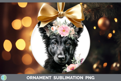 GorgeousDogs 05 Floral Crown Ornament design.