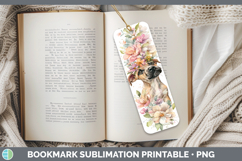 GorgeousDogs 05 Floral Crown Bookmark design.