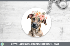 GorgeousDogs 05 Floral Crown Keychain design.