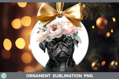 GorgeousDogs 05 Floral Crown Ornament design.