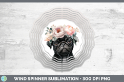 GorgeousDogs 05 Floral Crown Wind Spinner design.