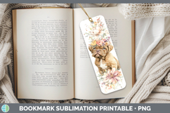 GorgeousDogs 05 Floral Crown Bookmark design.