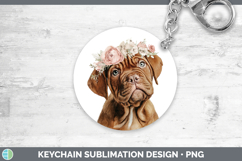 GorgeousDogs 05 Floral Crown Keychain design.