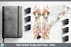 GorgeousDogs 05 Floral Crown Pen Wrap design.