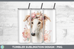 GorgeousDogs 05 Floral Crown Tumbler design.