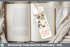 GorgeousDogs 05 Floral Crown Bookmark design.