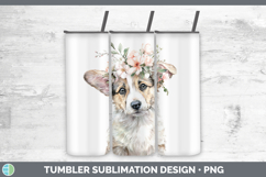GorgeousDogs 05 Floral Crown Tumbler design.