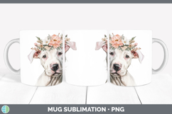 GorgeousDogs 05 Floral Crown Mug Wrap design.