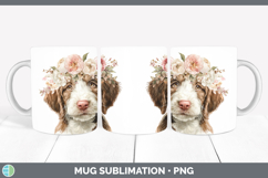 GorgeousDogs 05 Floral Crown Mug Wrap design.