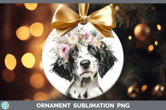 GorgeousDogs 05 Floral Crown Ornament design.