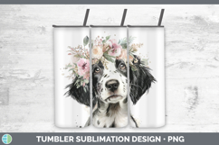 GorgeousDogs 05 Floral Crown Tumbler design.